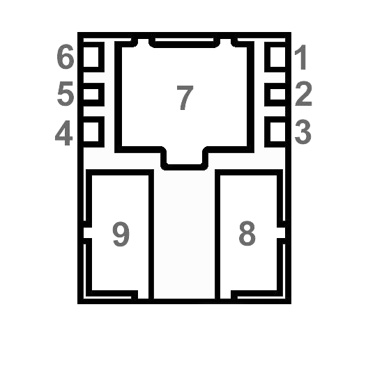 Корпус и распиновка компонента IXD9214B3E3DR
