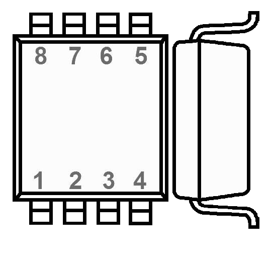 Корпус и распиновка компонента TC1301ABDEVUA