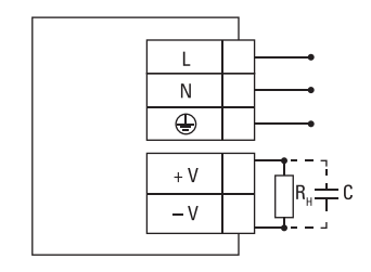 Cхема подключения (MPS-35W-24, MPS-50W-24, MPS-75W-24)