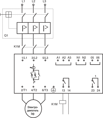 Электрическая схема подключения MCD 202