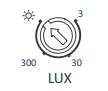 Чувствительность
светочувствительного автомата (LUX)