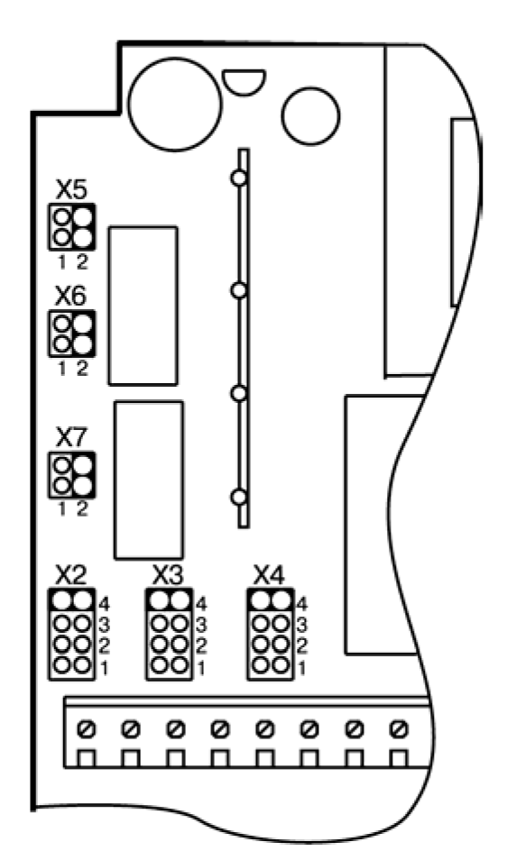 Схема расположения коммутаторов в приборе