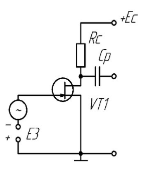 подключение полевого транзистора с общим источником